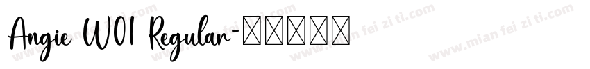 Angie W01 Regular字体转换